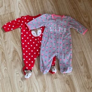 Carters Fleece pajamas 3 months